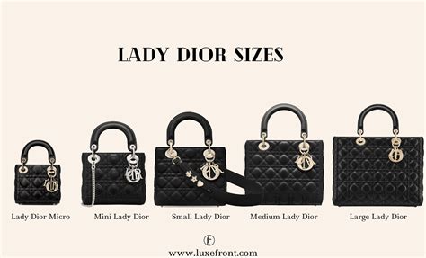 lady dior bag small vs medium|Lady Dior small price.